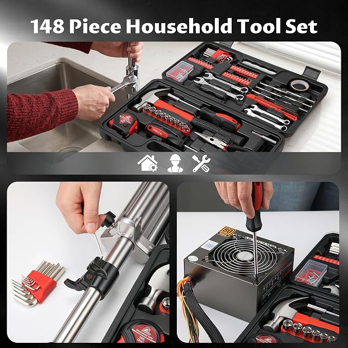 Anfrere 148-Piece Home Tool Set