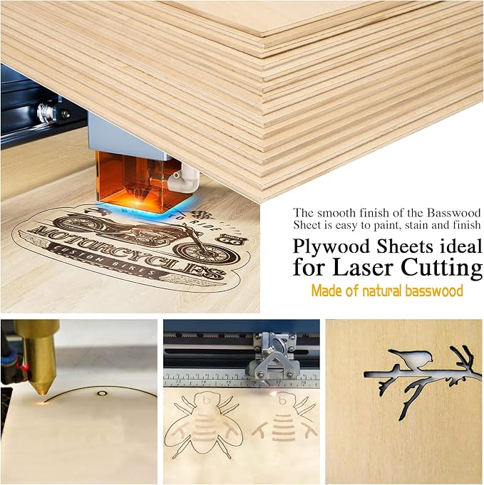 Basswood Sheets 1/8" - 3mm Plywood Sheets
