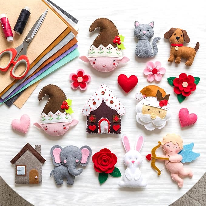 Tegeme 100 Pcs 8 x 12 Inches Felt Fabric Sheet