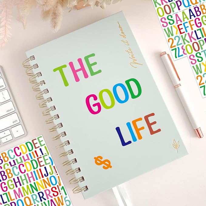 Letter Stickers 1 inch, Self-Adhesive Vinyl Waterproof ABC Letter Stickers