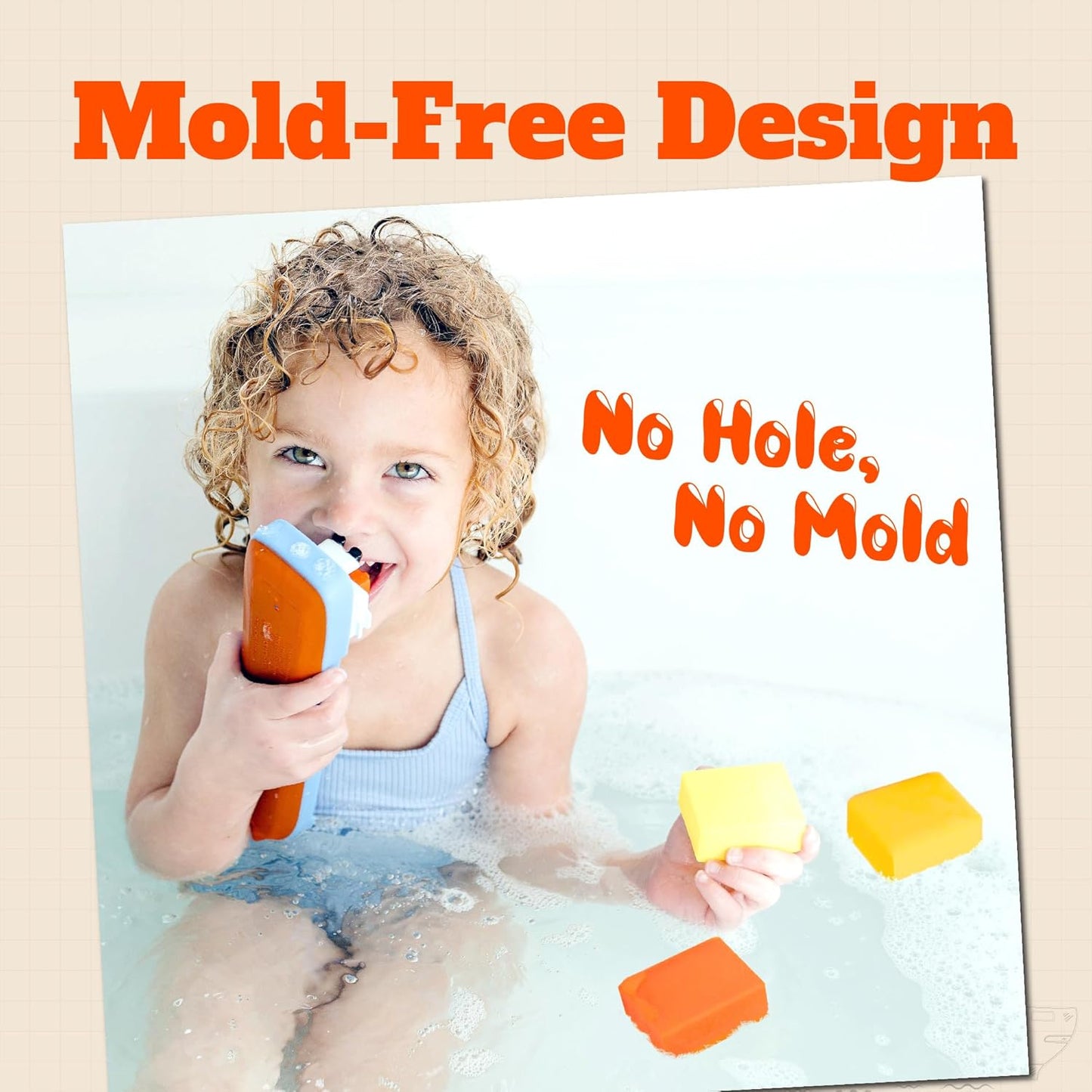 SplashEZ Bath Toy Boat for Kids & Toddlers | Mold Free Cargo Ship Toy for Bathtub Play with No Hole for Water | Ideal Size for Little Hands for Boys & Girls Ages 0 & Up