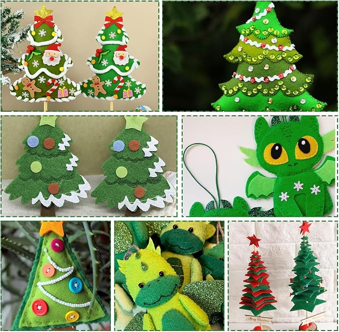 10Pcs Felt Sheets Fabric, 1mm | Polyester,