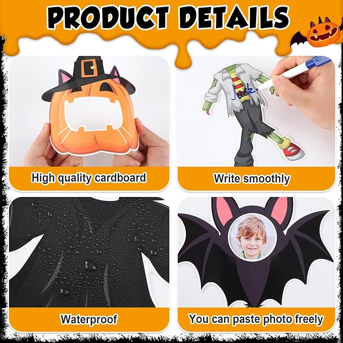 gisgfim 80Pcs Halloween Cutouts Boo Ghost Decorations Bulletin Board Halloween