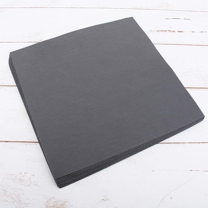 Threadart Dark Grey Premium Felt Sheets