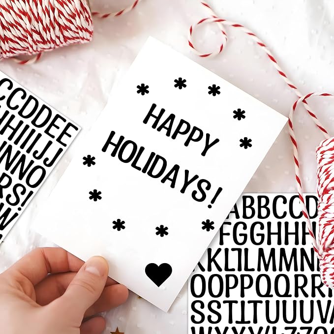 Letter Stickers 1 inch, Self-Adhesive Vinyl Waterproof ABC Letter Stickers