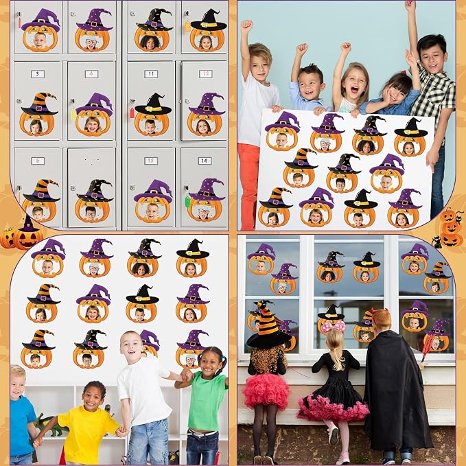 gisgfim 80Pcs Halloween Cutouts Witch Party Decorations Bulletin Board Pumpkins