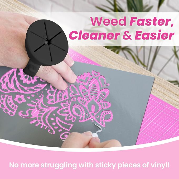 tweexy Craft Vinyl Weeding Scrap Collector Ring | Weeding Tools