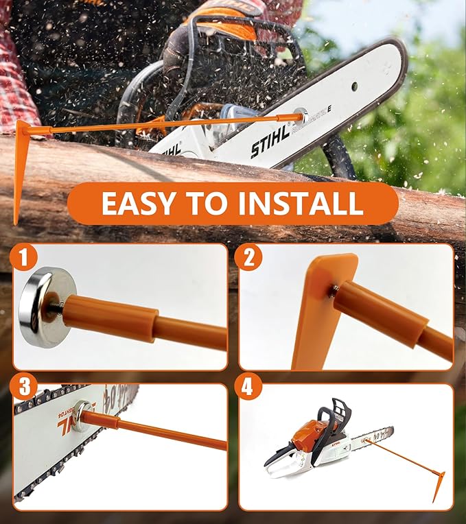 Firewood Measuring Tool, 1 Pack Magnetic Chainsaw Measuring Tool, Fire Wood