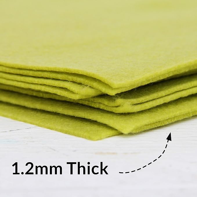 Threadart Moss Green Premium Felt Sheets