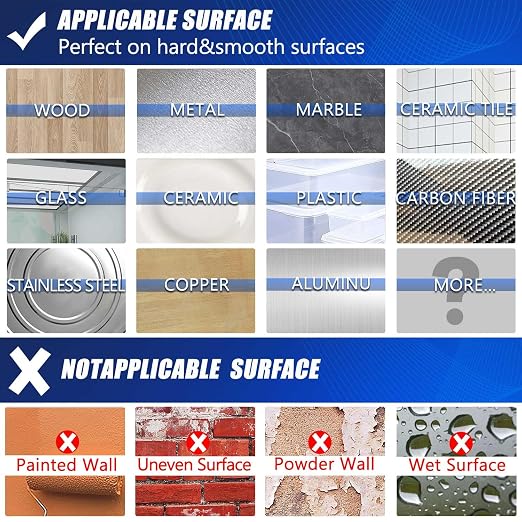 ZMUAXUAN Strong Nano Double Sided Tape Heavy Duty Mounting, Reusable Thick Gel