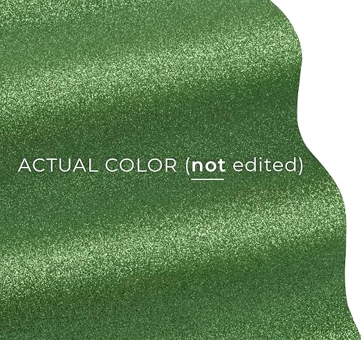 VViViD Glitter Flake Metallic Green DECO65 Permanent Adhesive Craft Vinyl Roll
