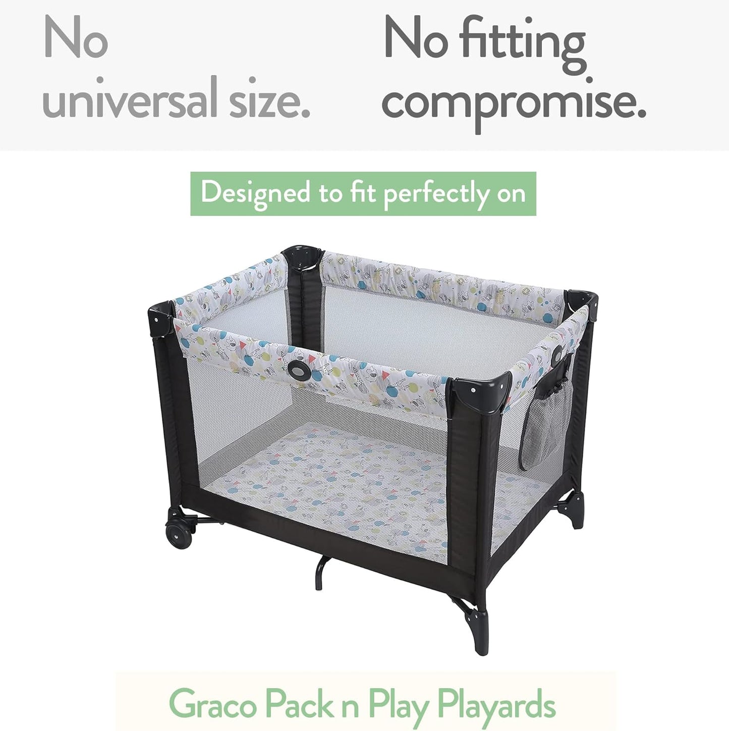 Pack and Play Sheets Fitted – Compatible with Graco Pack n Play Playard Crib and Other 27 x 39 Inch Playpen Mattress – Snuggly Soft 100% Jersey Cotton – Mustard Yellow + Burnt Orange – 2 Pack