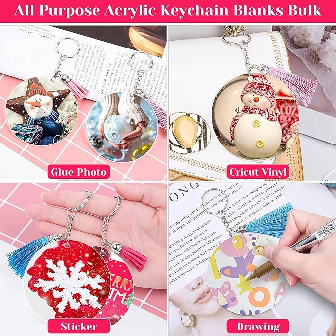 3 inch Acrylic Ornaments Blanks 30pc Clear Round Ornaments Blanks