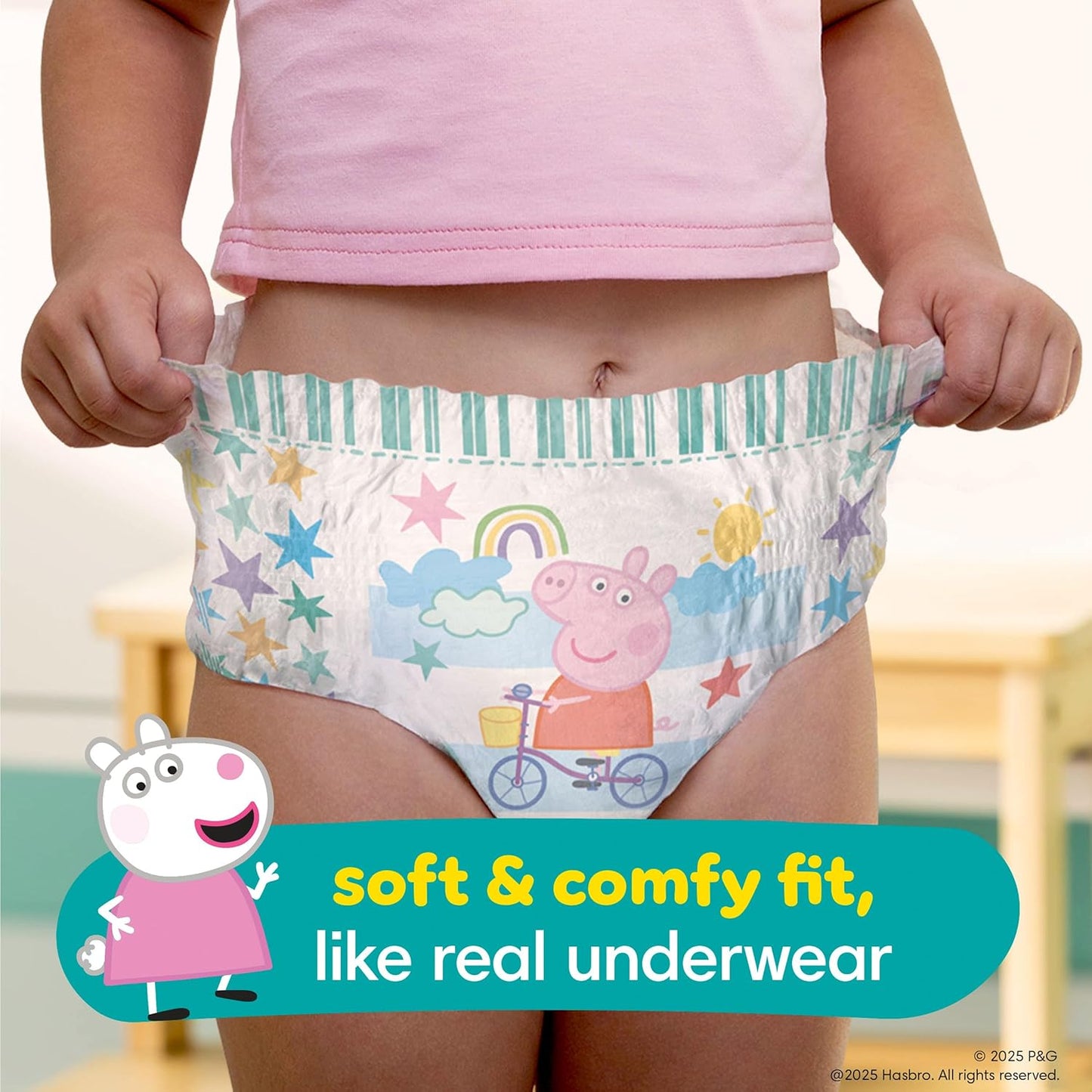 Pampers Training Pants - Easy Ups Girls & Boys - Size 3T-4T, 22 Count, Peppa Pig Underwear (Packaging May Vary)