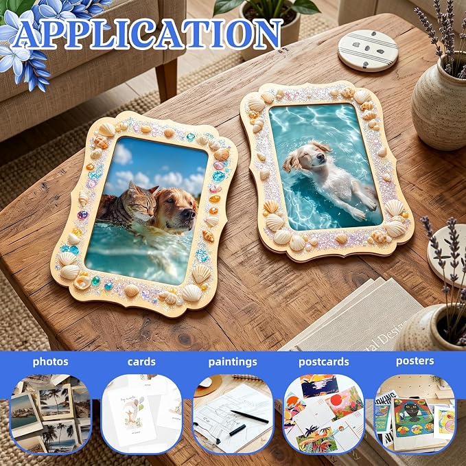 VOKOY 35 Pack Wooden Picture Frames