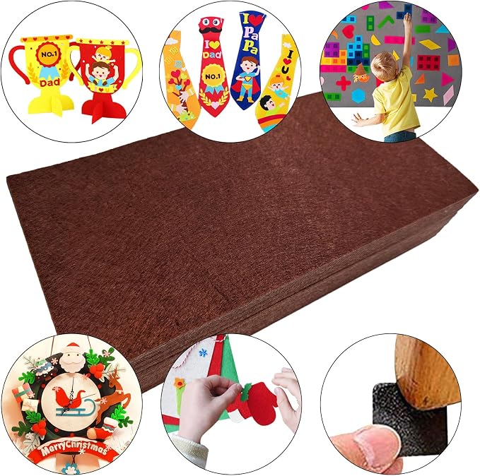 Jtnohx Self Adhesive Felt Sheets, Sticky Fabric Square