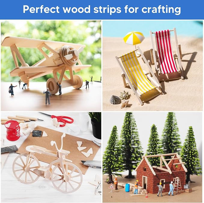 30 Pieces Balsa Wood Sticks 1/2 x 1/2 x 12 Inch Wood Strips Balsa Square Wooden