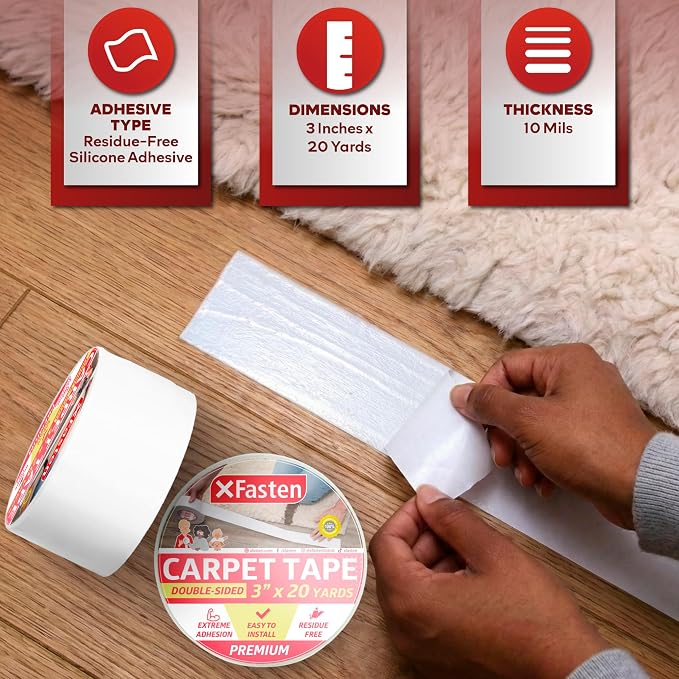 XFasten Double-Sided Carpet Tape