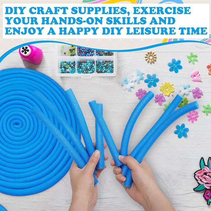 Frienda 1 Inch x 40 ft Blue Foam Noodles