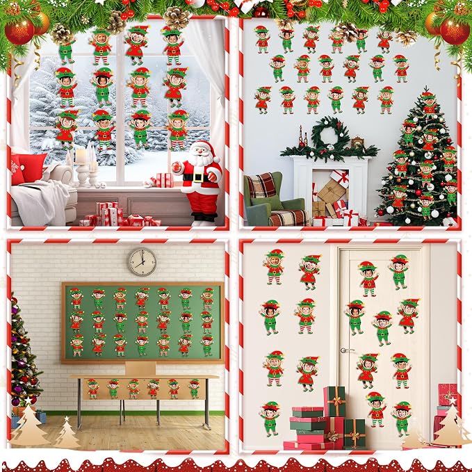48 Set Christmas Elf Cutouts