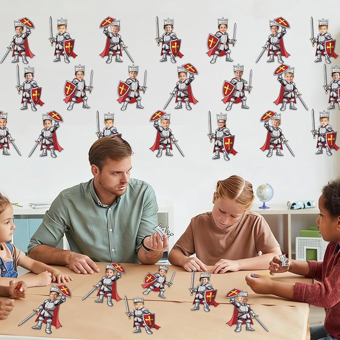 48 Set Medieval Knight Cutouts