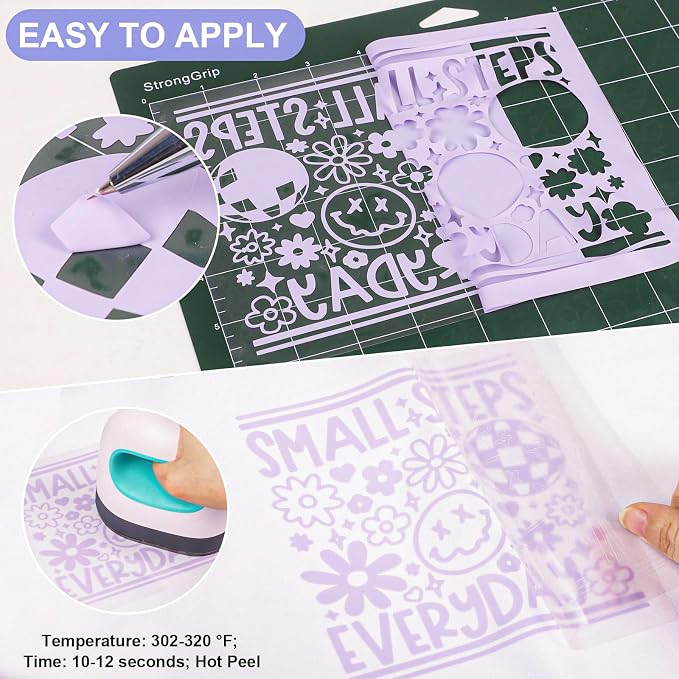 VINYL FROG Orchid Purple Heat Transfer Vinyl Roll 12" x5ft Matte HTV Vinyl |