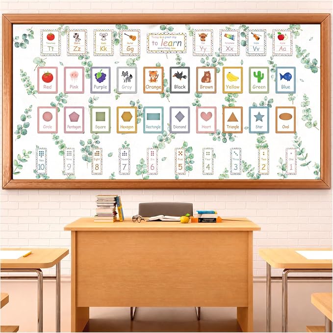 Eucalyptus Bulletin Board Roll Non-Woven Fabric Poster | Back to School