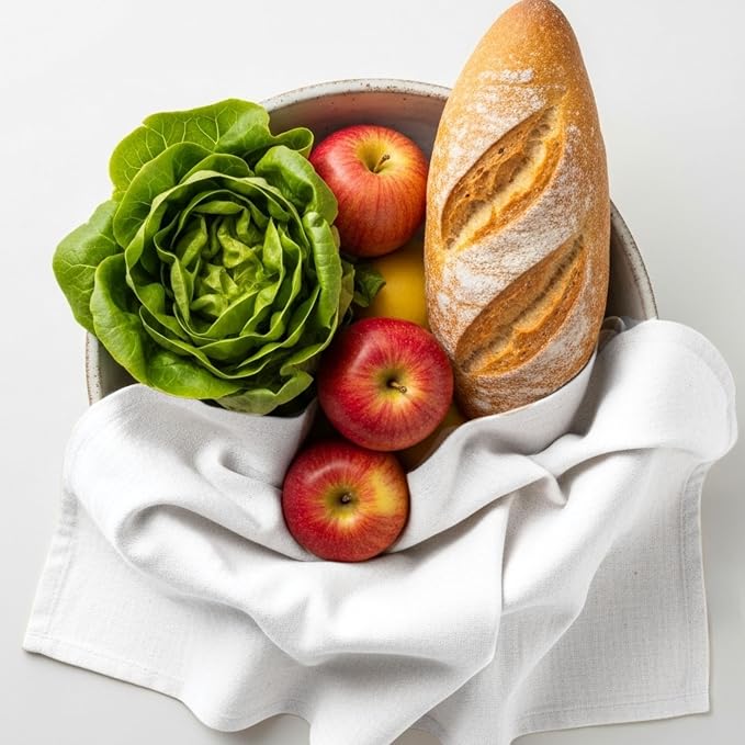 LITO LINEN AND TOWEL Flour Sack Towels – 100% Cotton, 28x28 Inches, Highly