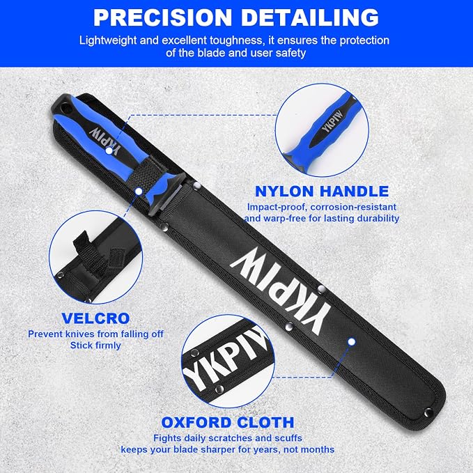 Insulation Knife with Measuring Scale, Stainless Steel Double-Sided Serrated