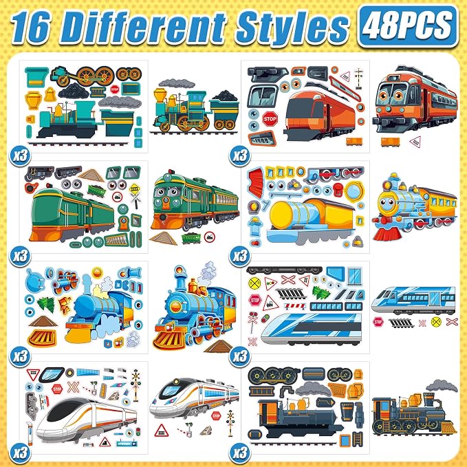 48 Sheets Create Vehicle of Dreams Stickers, Make Your Own Stickers