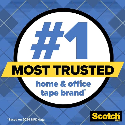 Scotch Wall-Safe Tape, 4 Dispensered Rolls, Sticks Securely, Removes Cleanly