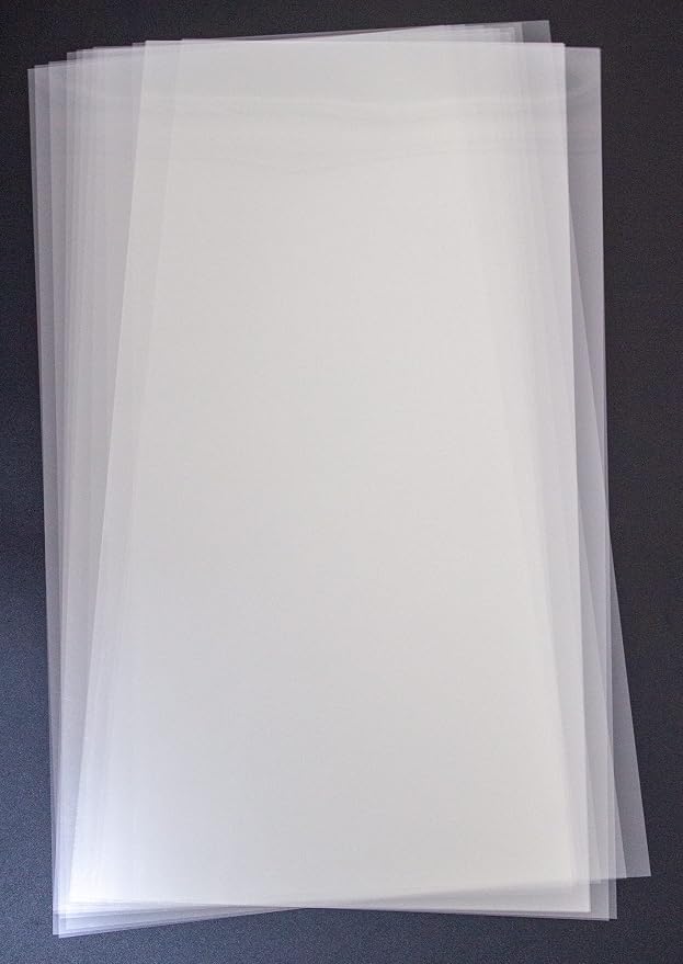 7.5 Mil Blank Mylar Stencil Sheet, 12 x 24 Inch Clear Plastic Sheets, Acetate