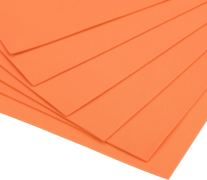 uxcell Orange EVA Foam Sheets 11 x 8 inch 1.7mm Thickness