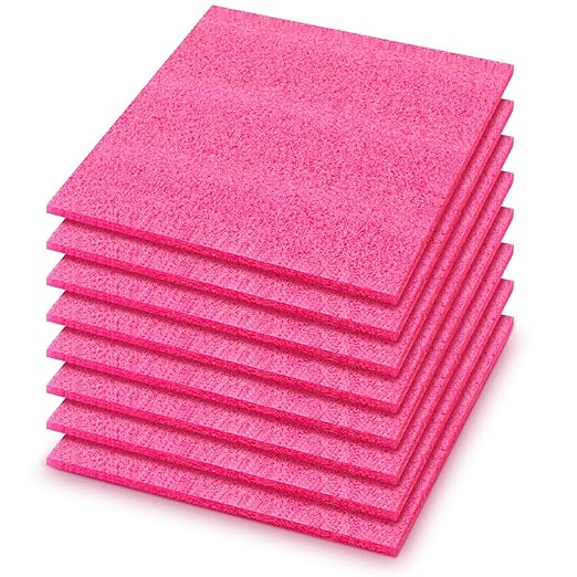 Pangda 8 Pcs 12" x 12" x 0.25" Pink Polyethylene Foam Sheets Antistatic Foam