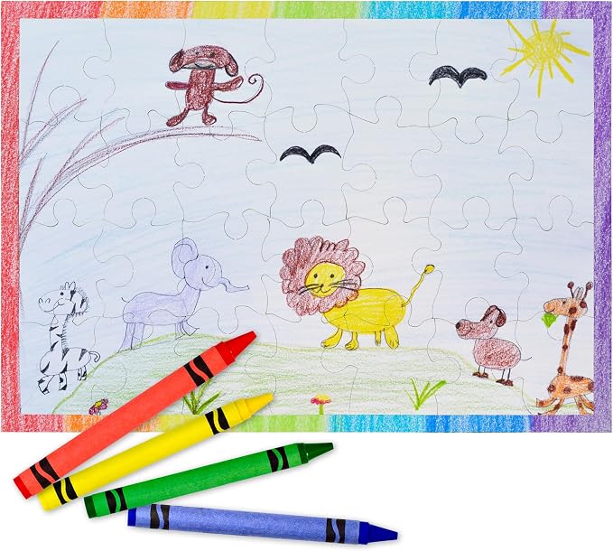 Hygloss 8 Blank Jigsaw Puzzles