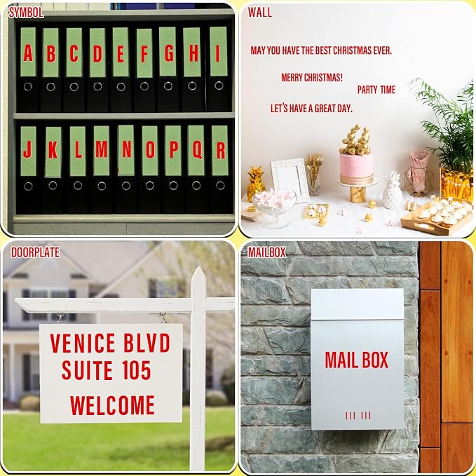 Letter Stickers, Mailbox Numbers, 2.5 Inch Waterproof Vinyl Alphabet | 2 1/2