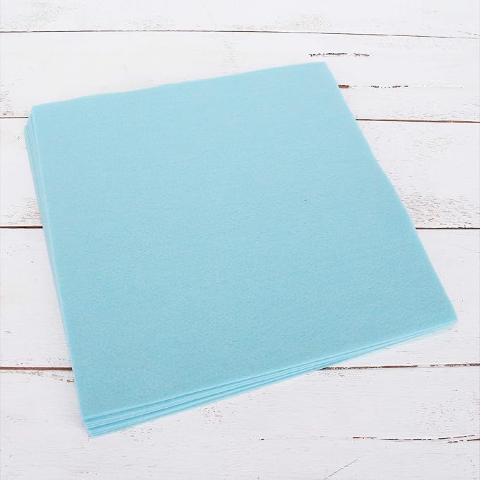 Threadart Light Aqua Premium Felt Sheets