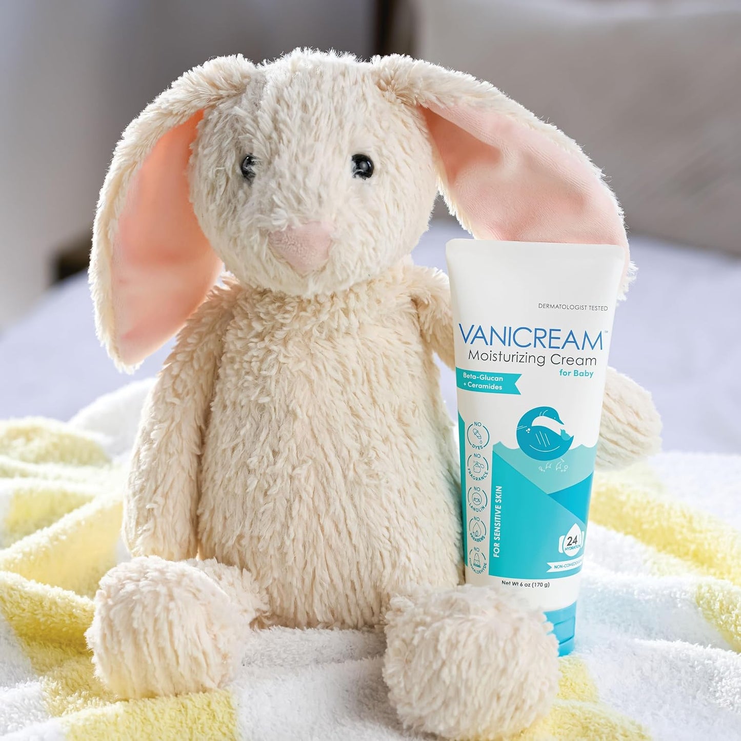 Vanicream Moisturizing Cream for Baby, 6 Oz, Gentle, Hydrating Baby Lotion with Beta-Glucan & Ceramides, Formulated without Common Irritants for Sensitive Skin, All Ages