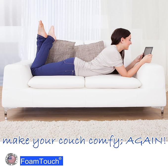 FoamTouch Upholstery Foam Cushion High Density, Made In USA