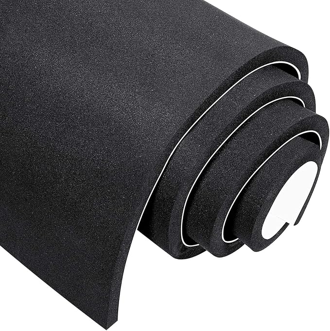 MAGZO Adhesive Sponge Neoprene Foam Padding, 1/2" Thick x 12" x 59",