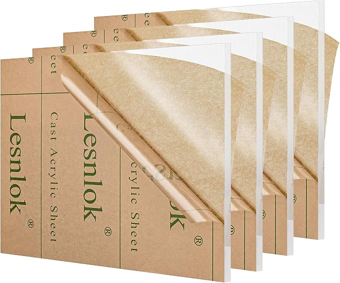 7 x 7 Acrylic Sheet 1/8 Thick 3mm 6 Pieces Plexiglass Sheet,