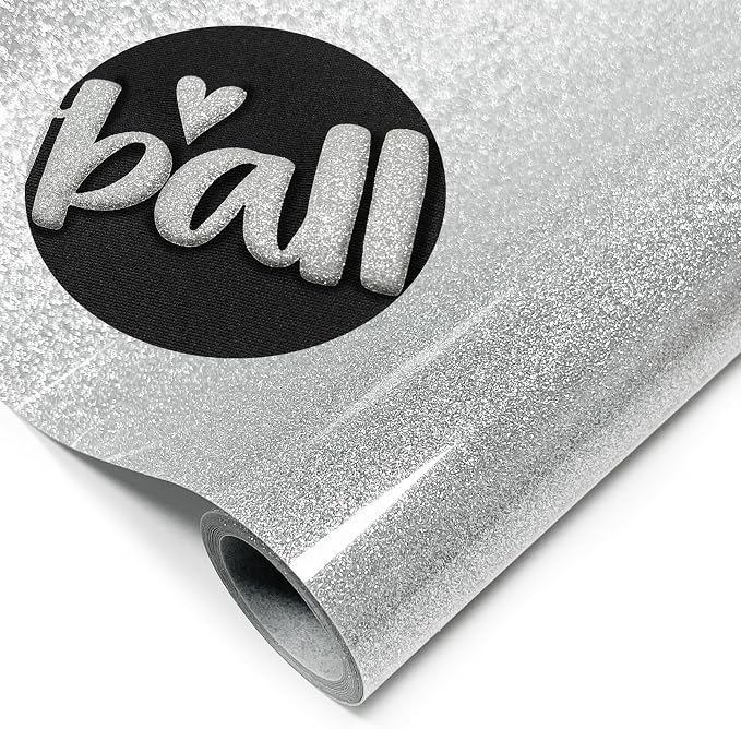 Glitter Puff Heat Transfer Vinyl, 12in X 5ft Iron on Vinyl | 3D Puff, Wash No