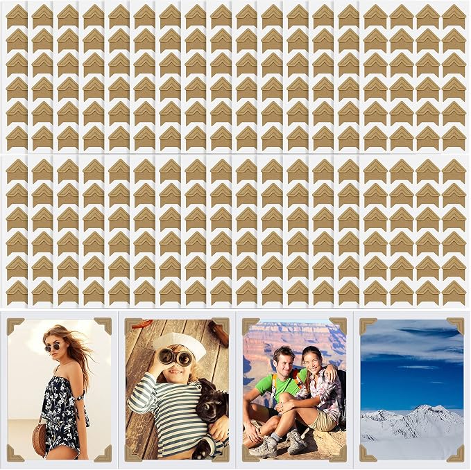 Pajean 720 Pieces Photo Corners Self Adhesive Photo Corners