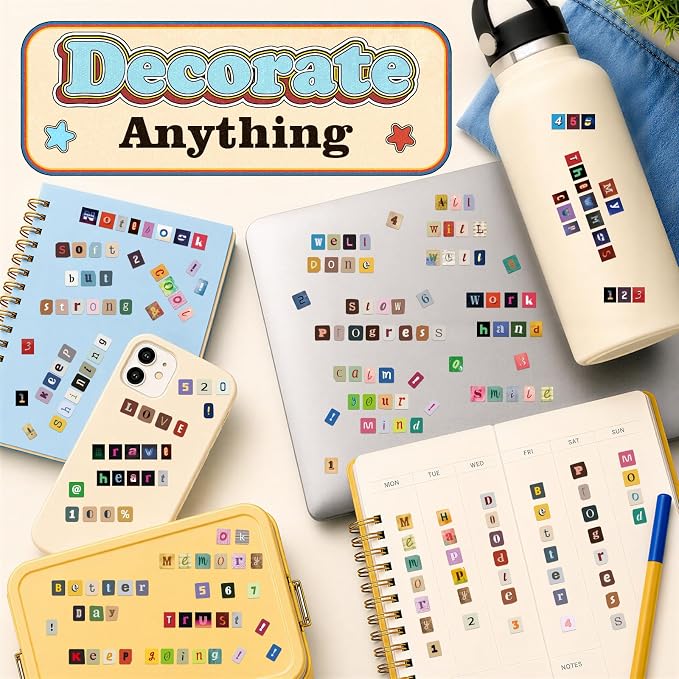 5216Pcs Magazine Letter Stickers