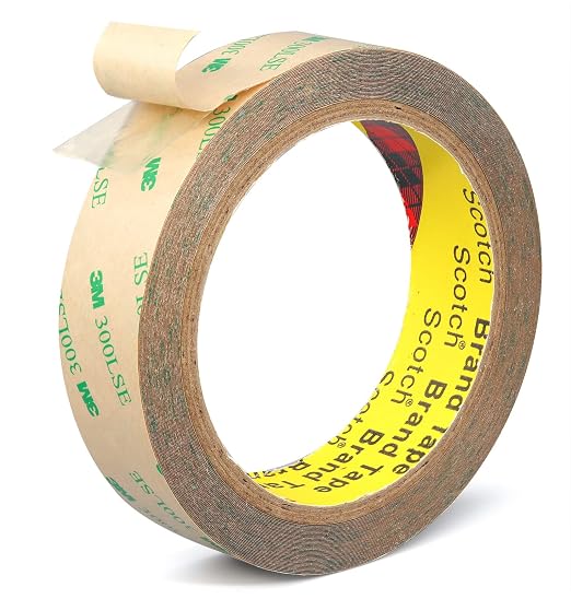 3M 300LSE Double Sided Tape 1in x 36ft, Removable Heavy Duty Tape | Double