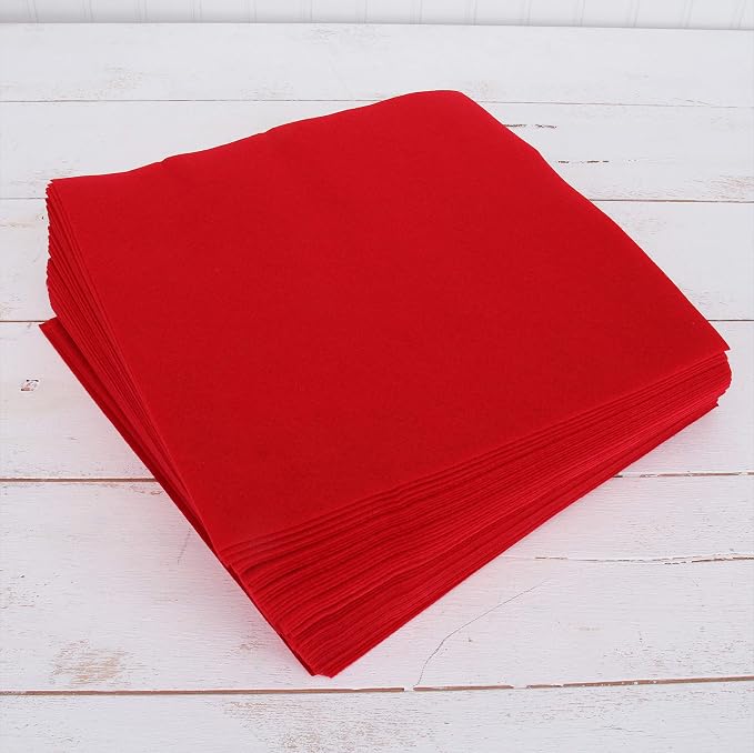 Threadart Red Premium Felt Sheets