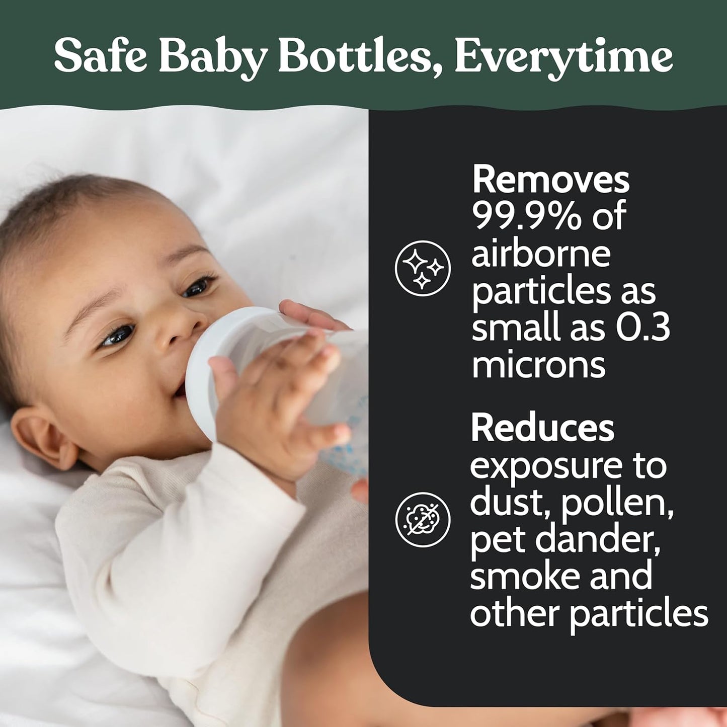 Roobi Hepa Filters Compatible with Baby Brezza. Specially Formulated for Washer Pro. 4 Carbon Neutral Replacement Pack.