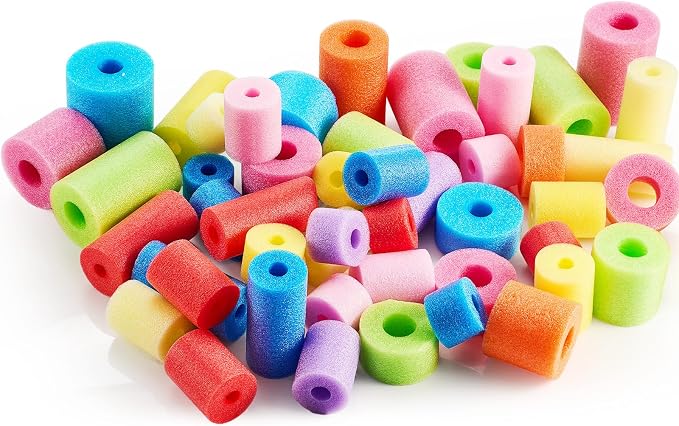 Frienda 30 Pcs Pool Noodles Bits Multicolor Craft Small Size Versatile Mixed