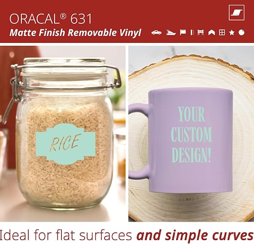 ORACAL 631 Matte Beach House Vinyl Durable Roll Easy to Weed Permanent Adhesive