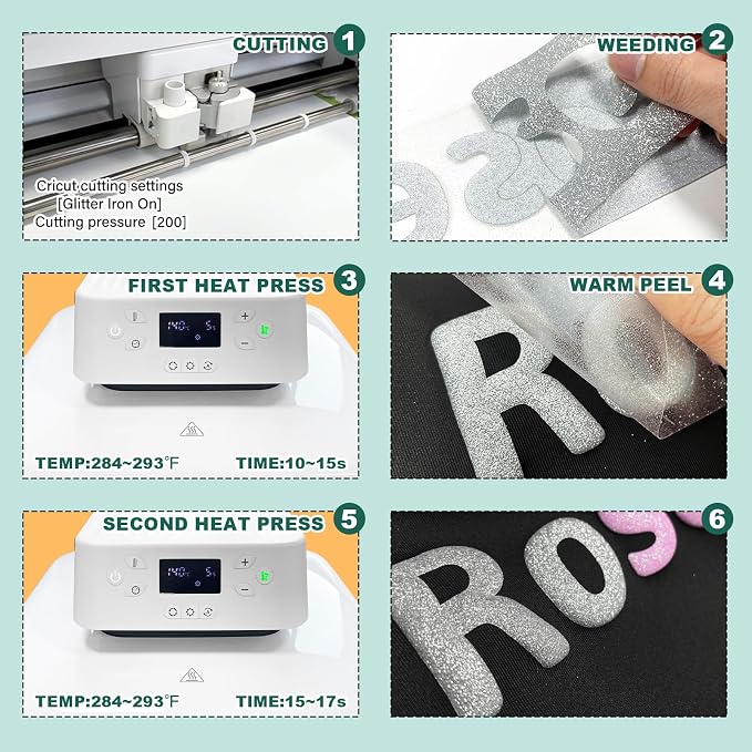 Glitter Puff Vinyl Heat Transfer